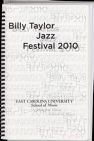 Audio recording of East Carolina University 2010 Billy Taylor Jazz Festival: Jazz Bones
